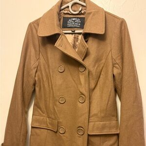 Blanc Noir Camel Colored Peacoat